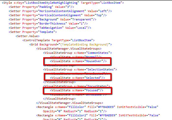 de-highlighted-xaml