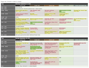 NCDevCon 2013 Schedule